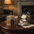 Slices of orange confit dipped in dark chocolate