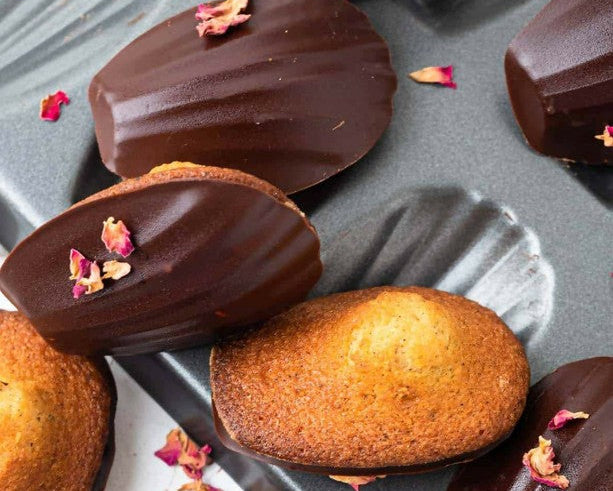 Chocolate Dipped Madeleines Gluten Free - Set of 3